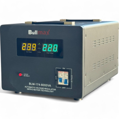 Монофазен servo /безчетков/ Автоматичен стабилизатор за ток и напрежение Bullmax 8000VA/4000W