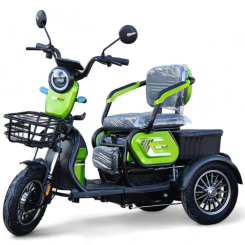 Електрическа двуместна триколка FullMax С1+, 1500W, 10" гуми, Високопроходима, Удобна
